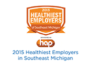 2015 Healthiest Employers of Southeast Michigan. Sponsored by HAP